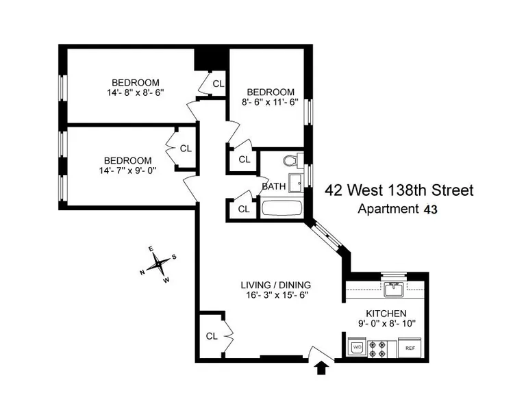42 West 138th Street, 43 | floorplan | View 8