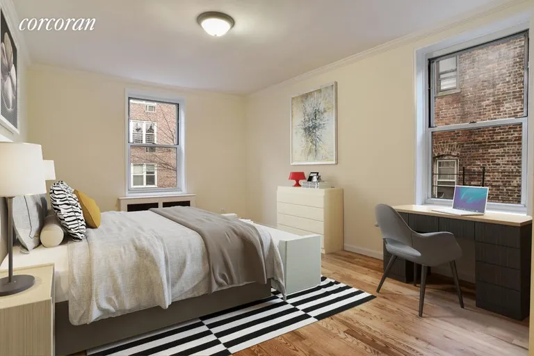 New York City Real Estate | View 385 East 16th Street, 3B | Corner bedroom with two exposures | View 3