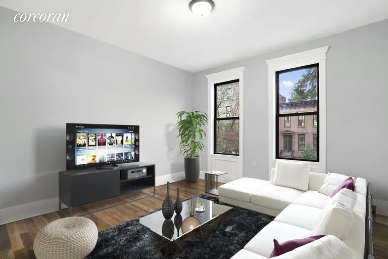 New York City Real Estate | View 1391 Dean Street, 1E | Sunny south  facing living room  | View 2