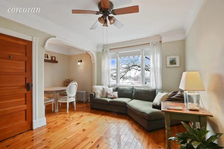 New York City Real Estate | View 211 Vanderbilt Street | Upper living room with a great view | View 5
