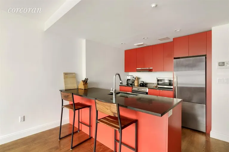 New York City Real Estate | View 954 Bergen Street, 3B | Kitchen with Breakfast Bar | View 5
