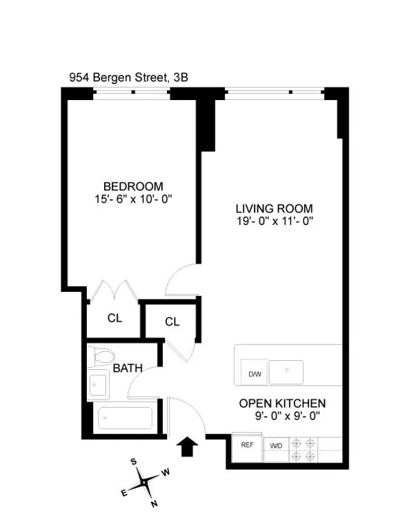 954 Bergen Street, 3B | floorplan | View 7