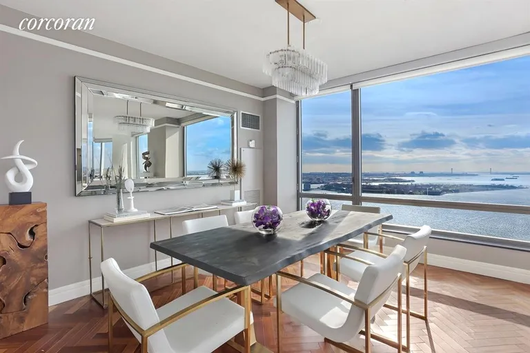 New York City Real Estate | View 10 West Street, 35G | Dining Room | View 5