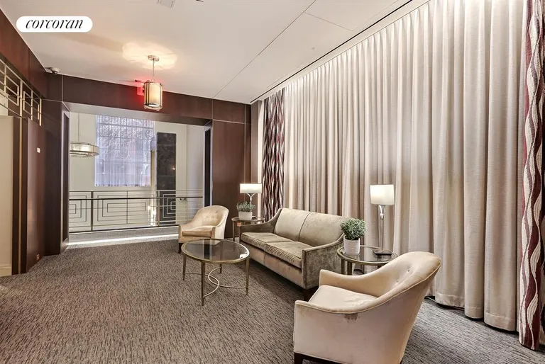 New York City Real Estate | View 111 Hicks Street, 18L | Art Deco Lounge Area | View 4