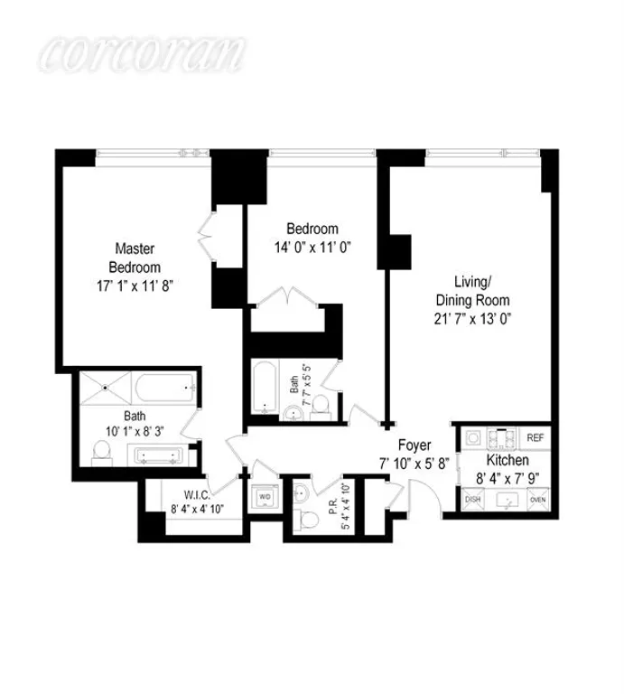 New York City Real Estate | View 400 East 67th Street, 5C | Floor Plan | View 8