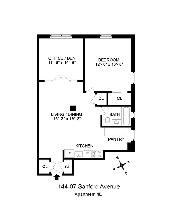 144-07 Sanford Avenue, 4D | floorplan | View 11