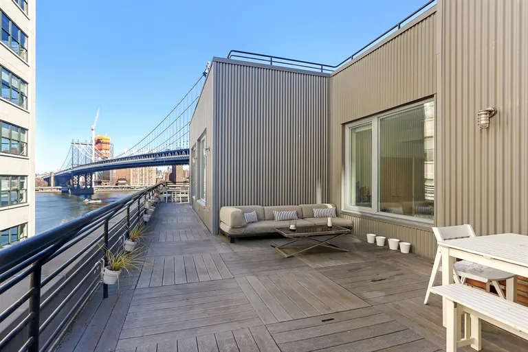New York City Real Estate | View 30 Washington Street, 7G | Deck | View 6