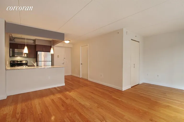 New York City Real Estate | View 555 West 23rd Street, N5C | Kitchen / Living Room | View 3