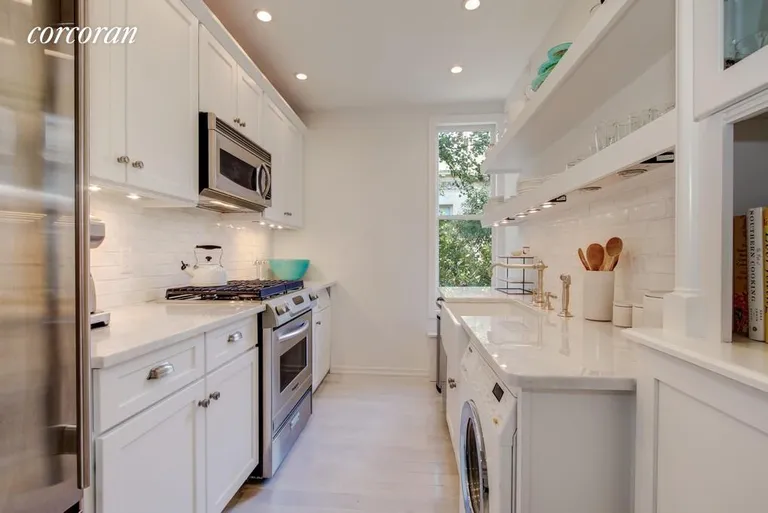 New York City Real Estate | View 25 Remsen Street, 4 | Gorgeous windowed kitchen | View 3
