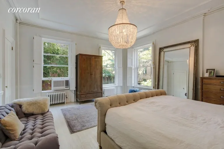 New York City Real Estate | View 25 Remsen Street, 4 | Master bedroom with east and south views | View 5