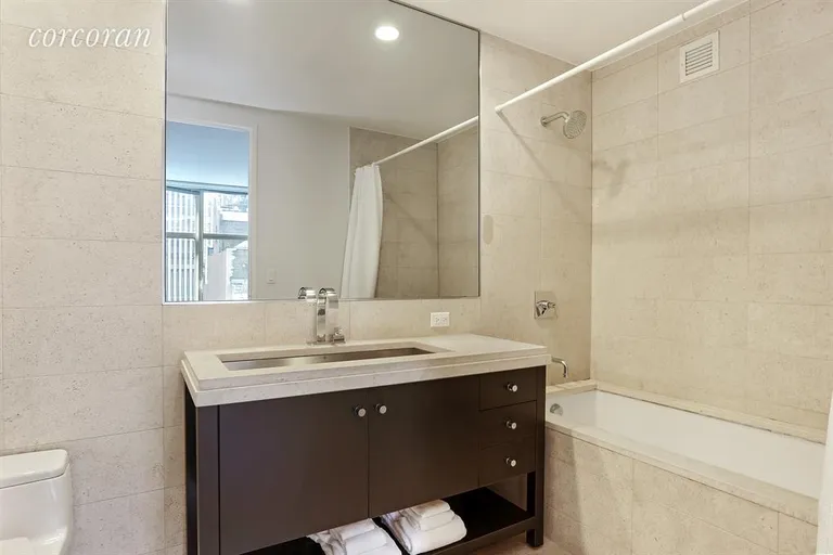 New York City Real Estate | View 1600 Broadway, 21G | Master Bathroom | View 2