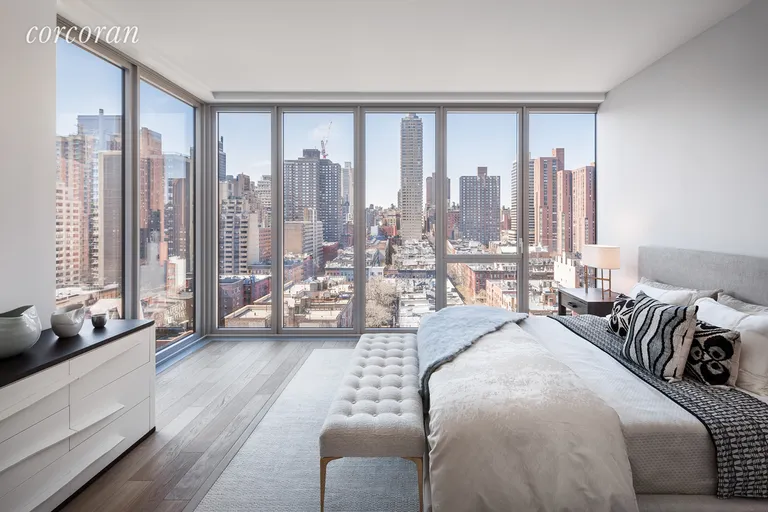 New York City Real Estate | View 360 East 89th Street, 15C | Corner Master Bedroom | View 4
