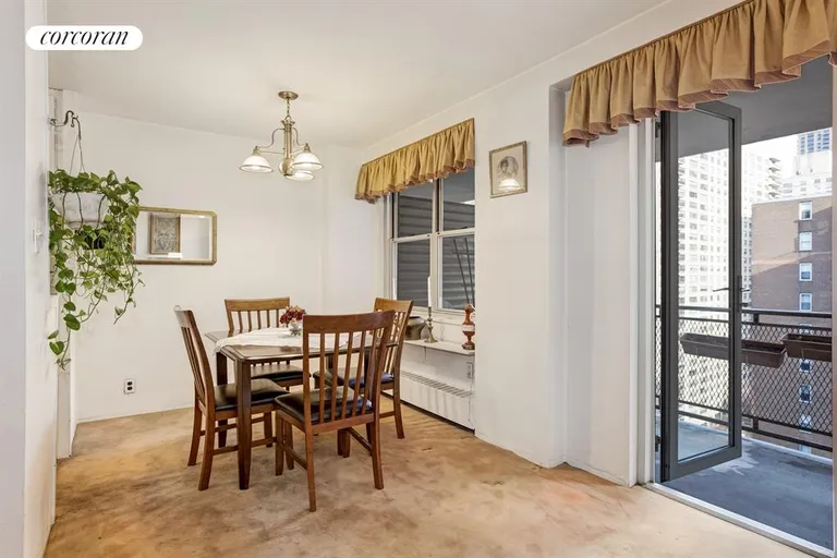 New York City Real Estate | View 303 West 66th Street, 18AW | Dining Room | View 4
