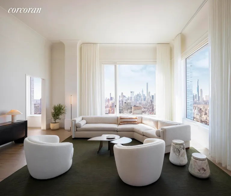New York City Real Estate | View 180 East 88th Street, 24B | 14' ceilings in Living and Dining Room | View 2