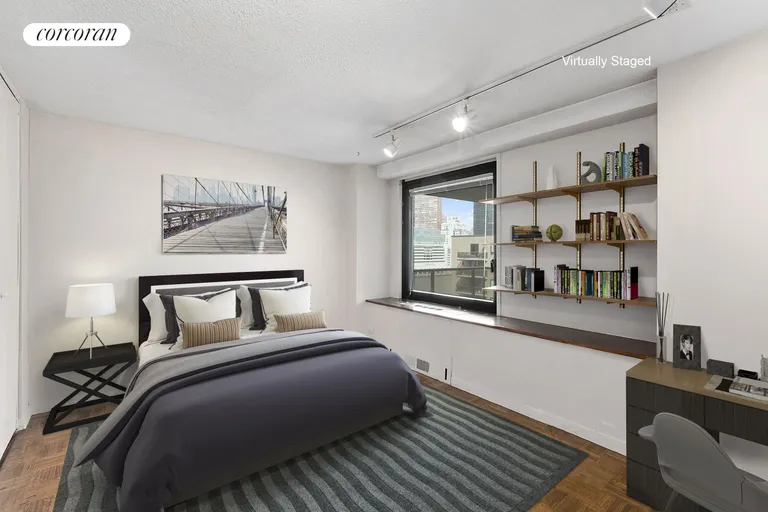New York City Real Estate | View 531 Main Street, 909 | spacious  2nd bedroom | View 4