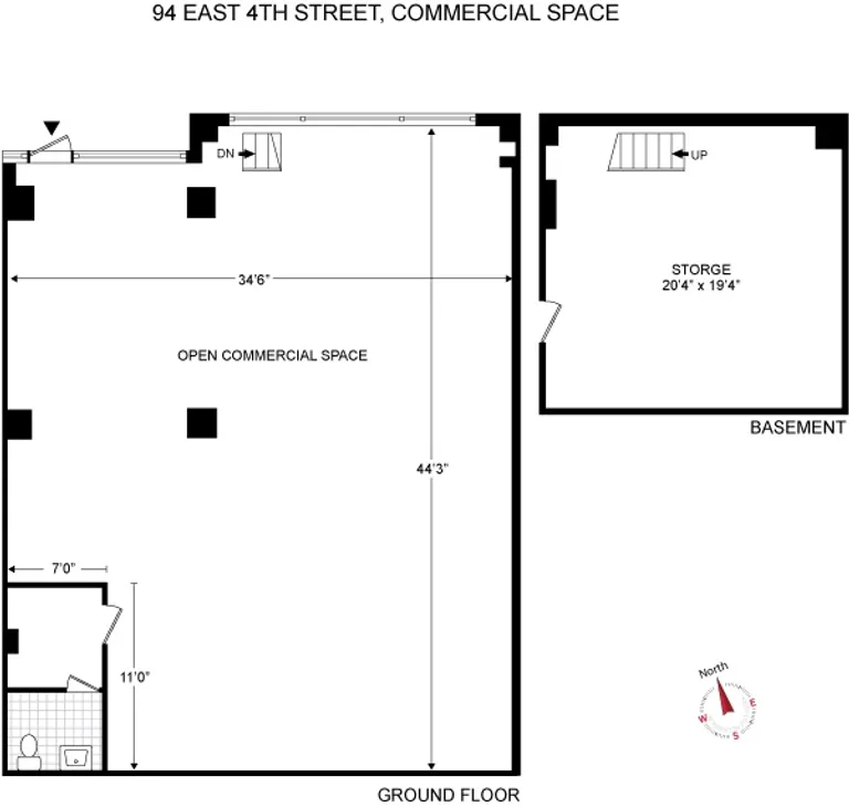 94 East 4th Street, MEDICAL | floorplan | View 1