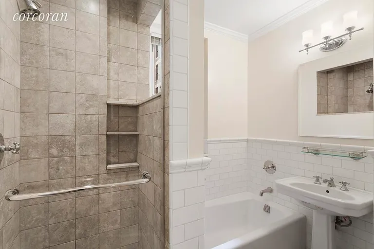 New York City Real Estate | View 108 East 91st Street, 3B | Renovated Bathroom with separate shower + bathtub | View 14