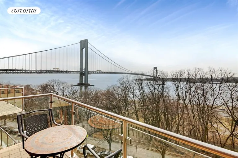 New York City Real Estate | View 9935 Shore Road, 6C | Large Terrace with Verrazano Views | View 8