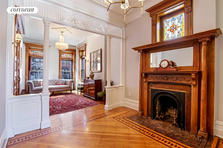 New York City Real Estate | View 369 Park Place | Parlor Living & Dining Room | View 2