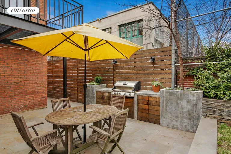 New York City Real Estate | View 369 Park Place | Garden and Outdoor Kitchen | View 16
