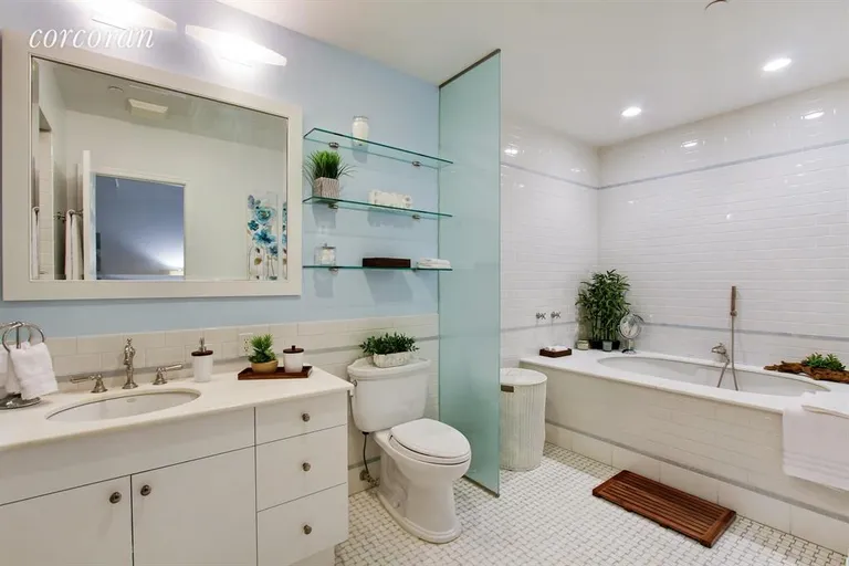 New York City Real Estate | View 241 West 23rd Street, 6B | Master Bathroom | View 7