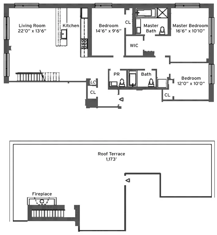 2280 Frederick Douglass Blvd, PH-B | floorplan | View 12