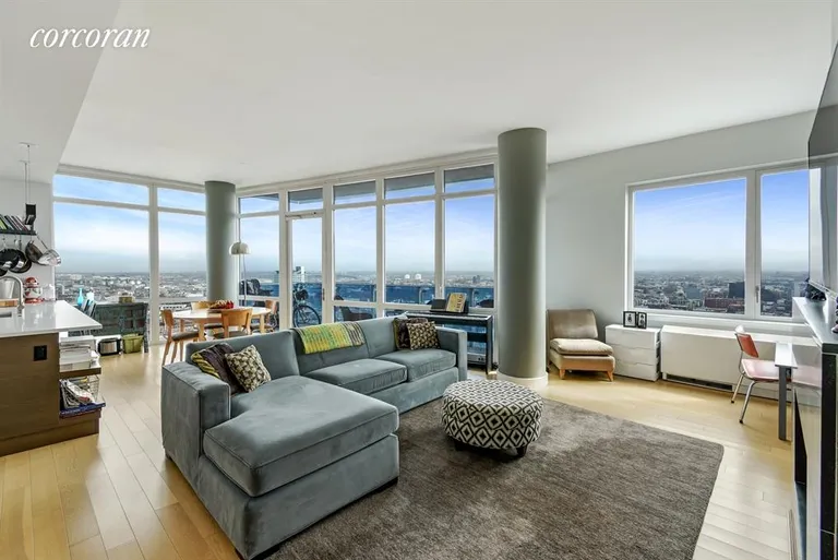 New York City Real Estate | View 22 North 6th Street, PH2E | Living Room | View 2
