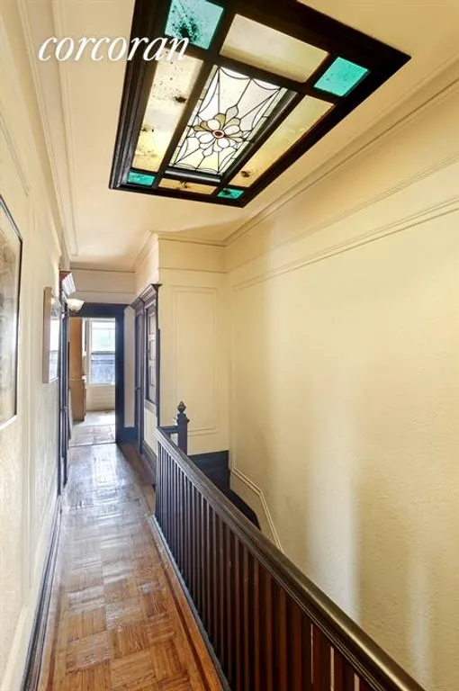 New York City Real Estate | View 20 Prospect Park SW | Stained Glass Skylight | View 11