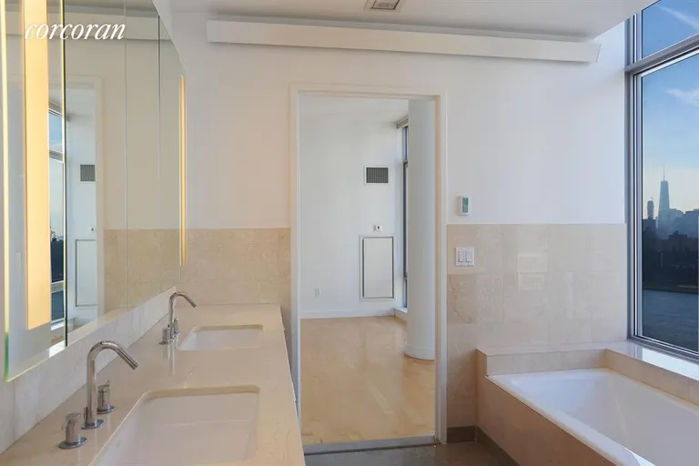 New York City Real Estate | View 1 NORTHSIDE PIERS, PH2 | Master Bathroom | View 5