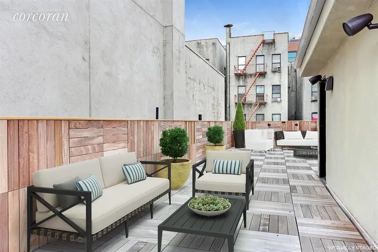 New York City Real Estate | View 122 East 101st Street | Roof Lounge Area | View 8