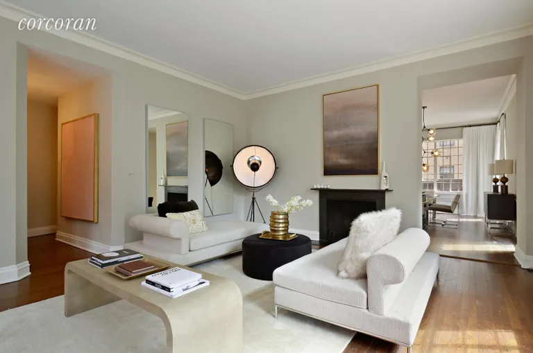 New York City Real Estate | View 71 East 77th Street, PHS | Living Room | View 2