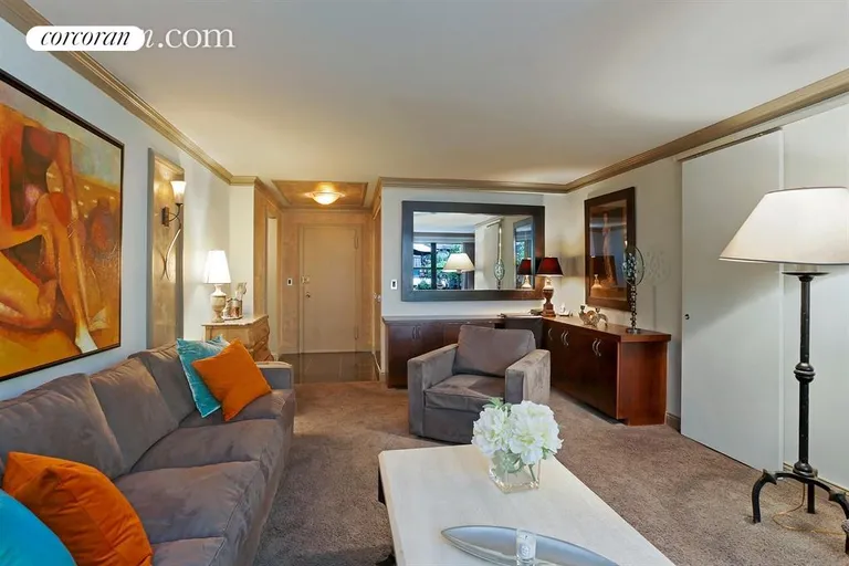 New York City Real Estate | View 225 East 57th Street, 1Q | Beautiful Living Room | View 2