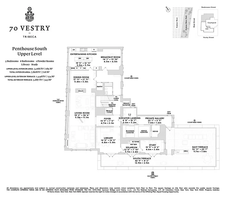 70 Vestry Street, PHS | floorplan | View 6