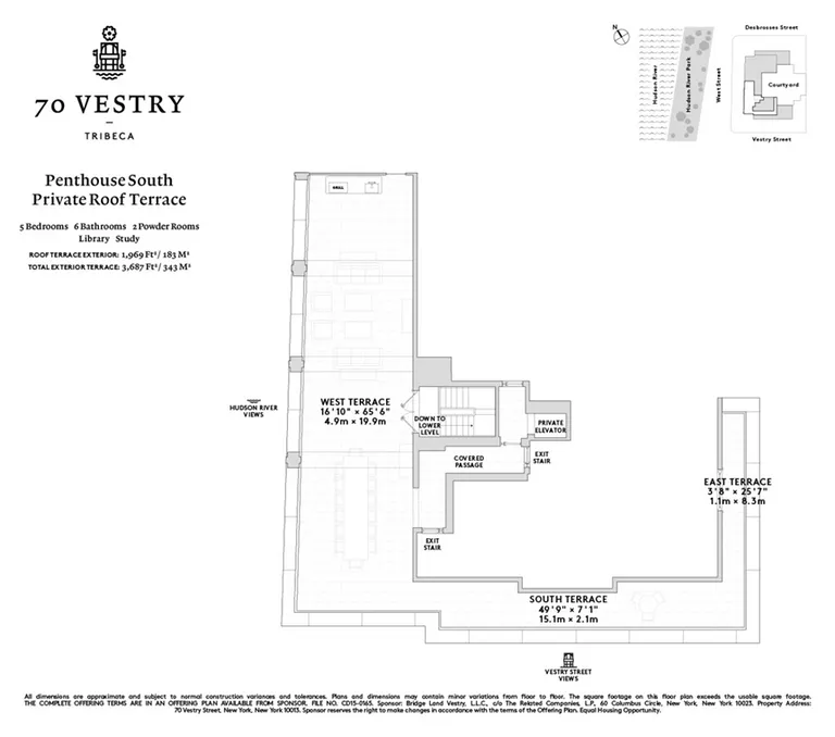 70 Vestry Street, PHS | floorplan | View 8