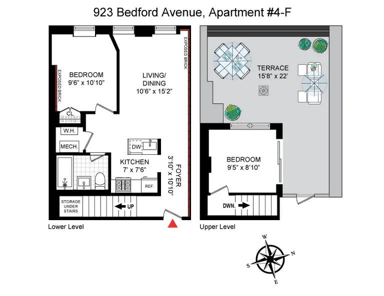 923 Bedford Avenue, 4th Floor-Front | floorplan | View 7