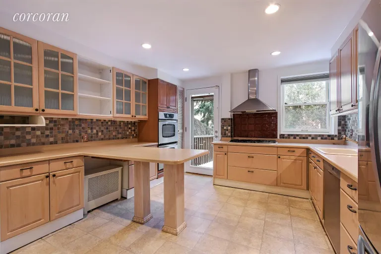 New York City Real Estate | View 274 Hoyt Street | Kitchen with garden access | View 3