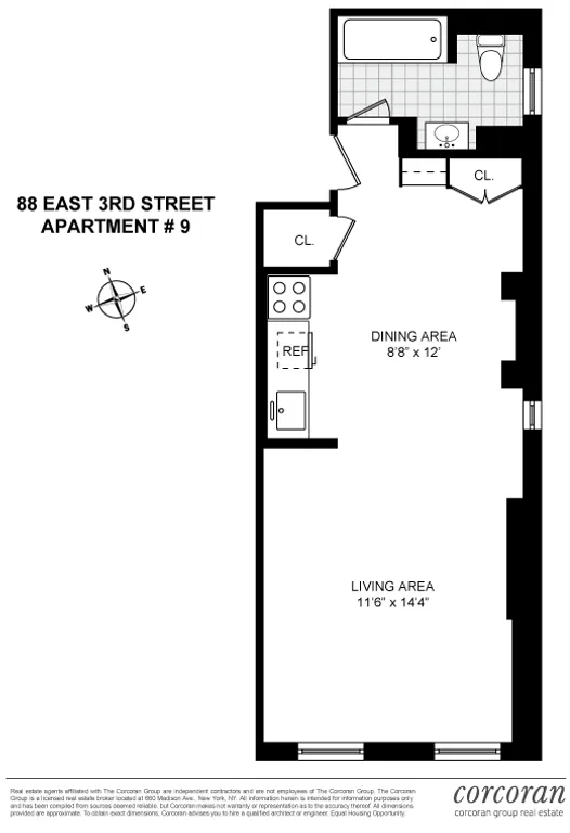88 East 3rd Street, 9 | floorplan | View 6
