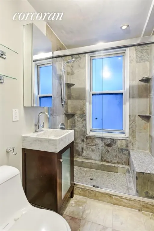 New York City Real Estate | View 325 West 45th Street, 515 | Mirrored Vanity for Additional Storage Space | View 6