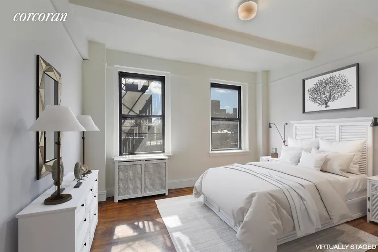 New York City Real Estate | View 124 West 93rd Street, 6A | Bedroom-virtually staged | View 3
