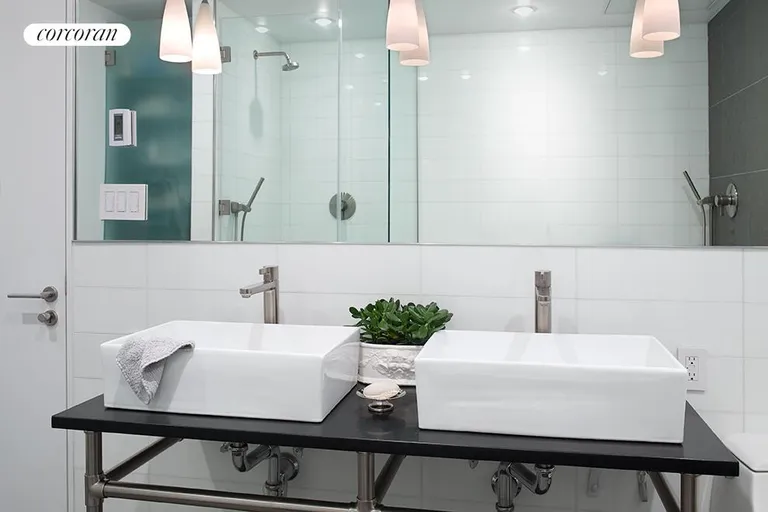 New York City Real Estate | View 77 Reade Street, 4B | Serene + Elegant Bathroom | View 7
