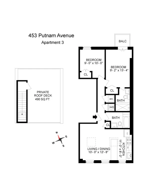 453 Putnam Avenue , 3 | floorplan | View 7