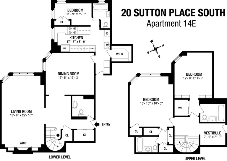 20 Sutton Place South, 14E | floorplan | View 12