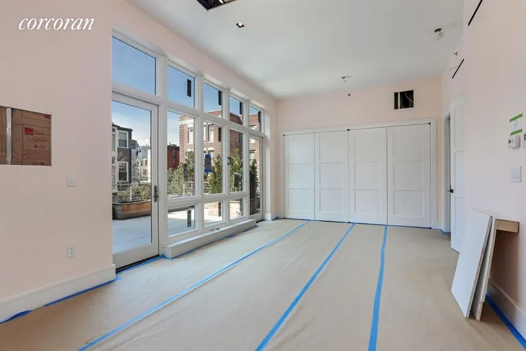 New York City Real Estate | View 72 Poplar Street, TH | Master Bedroom and Terrace | View 4