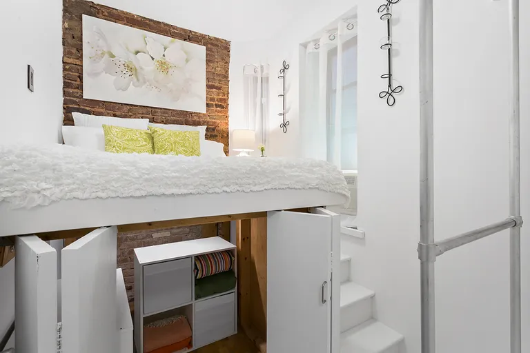 New York City Real Estate | View 323 East 8th Street, 2A | Cozy Bedroom with Storage Loft | View 3