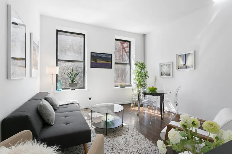 New York City Real Estate | View 323 East 8th Street, 2A | Bright Living and Dining Room | View 4