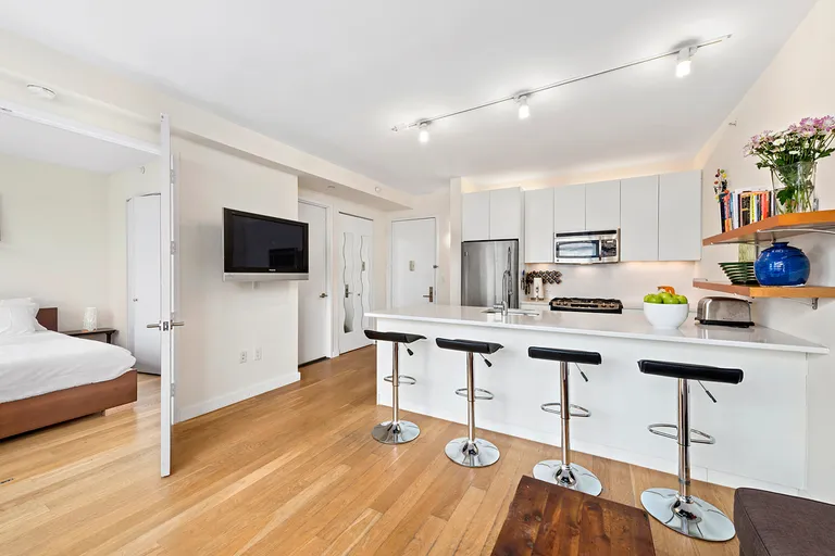 New York City Real Estate | View 189 Schermerhorn Street, 18H | Bright Open Floorplan... 
Breakfast Bar seats 4!  | View 2