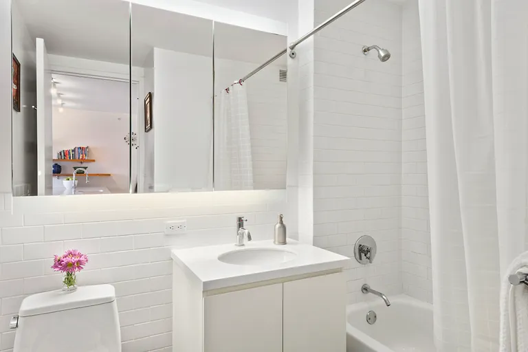New York City Real Estate | View 189 Schermerhorn Street, 18H | Clean White Bathroom  | View 5
