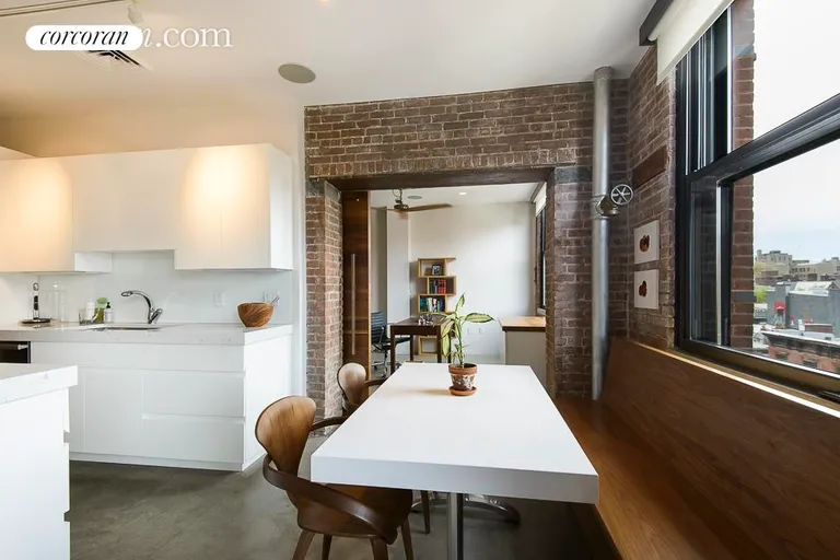 New York City Real Estate | View 525 West 22nd Street, 5D | eat-in windowed kitchen | View 6