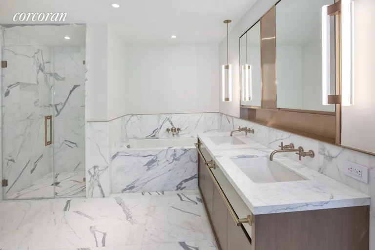 New York City Real Estate | View 305 East 51st Street, 20A | Master Bathroom | View 6