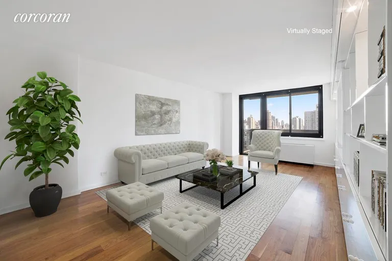 New York City Real Estate | View 515 East 72nd Street, 23B | livingroom2final | View 2